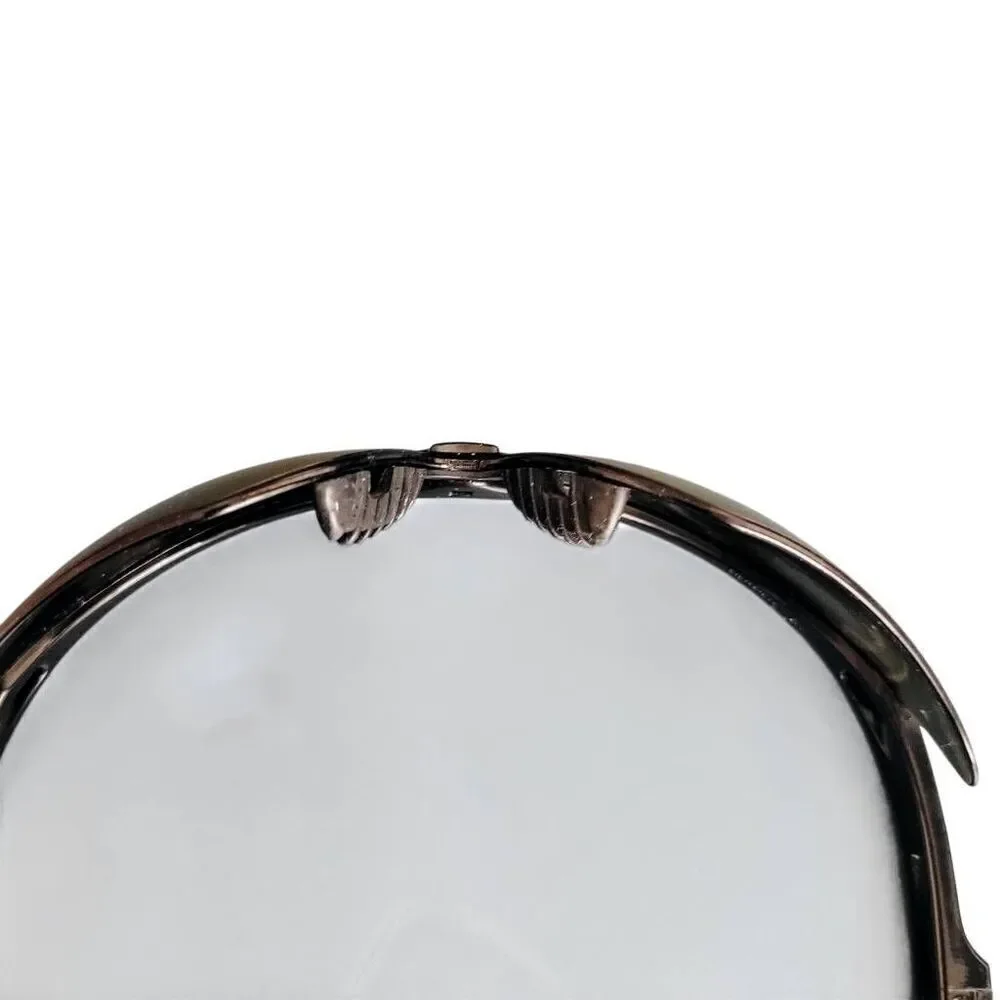 Nemesis Polished Black Gray Lens Sport Wrap Mens Biker Safety Sunglasses